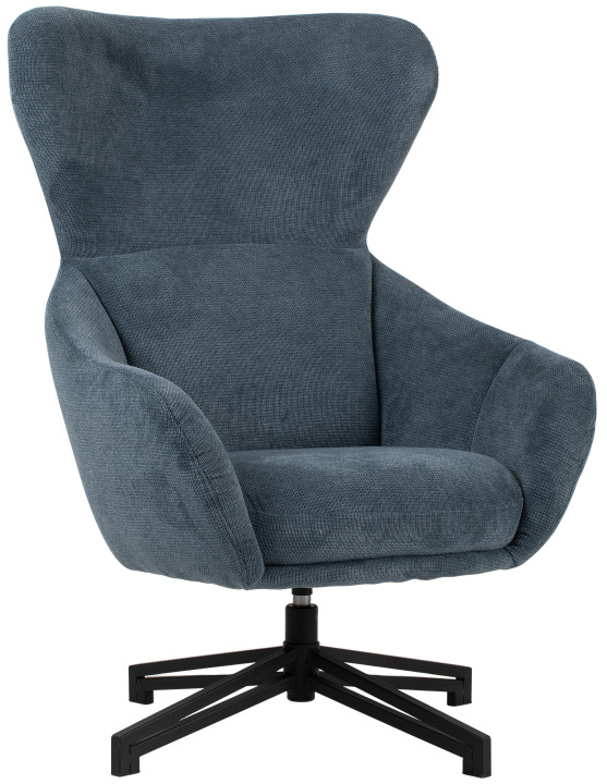 Ohrensessel Marconia blau drehbar Blau